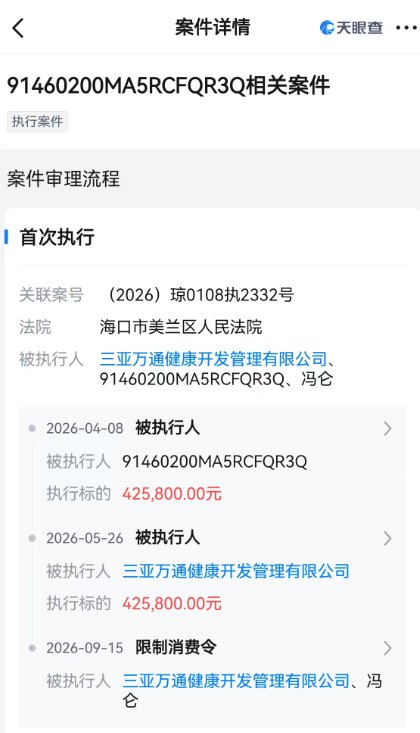 万通地产前董事长冯仑被限高